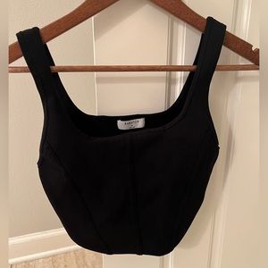 Babaton Black Crop Top